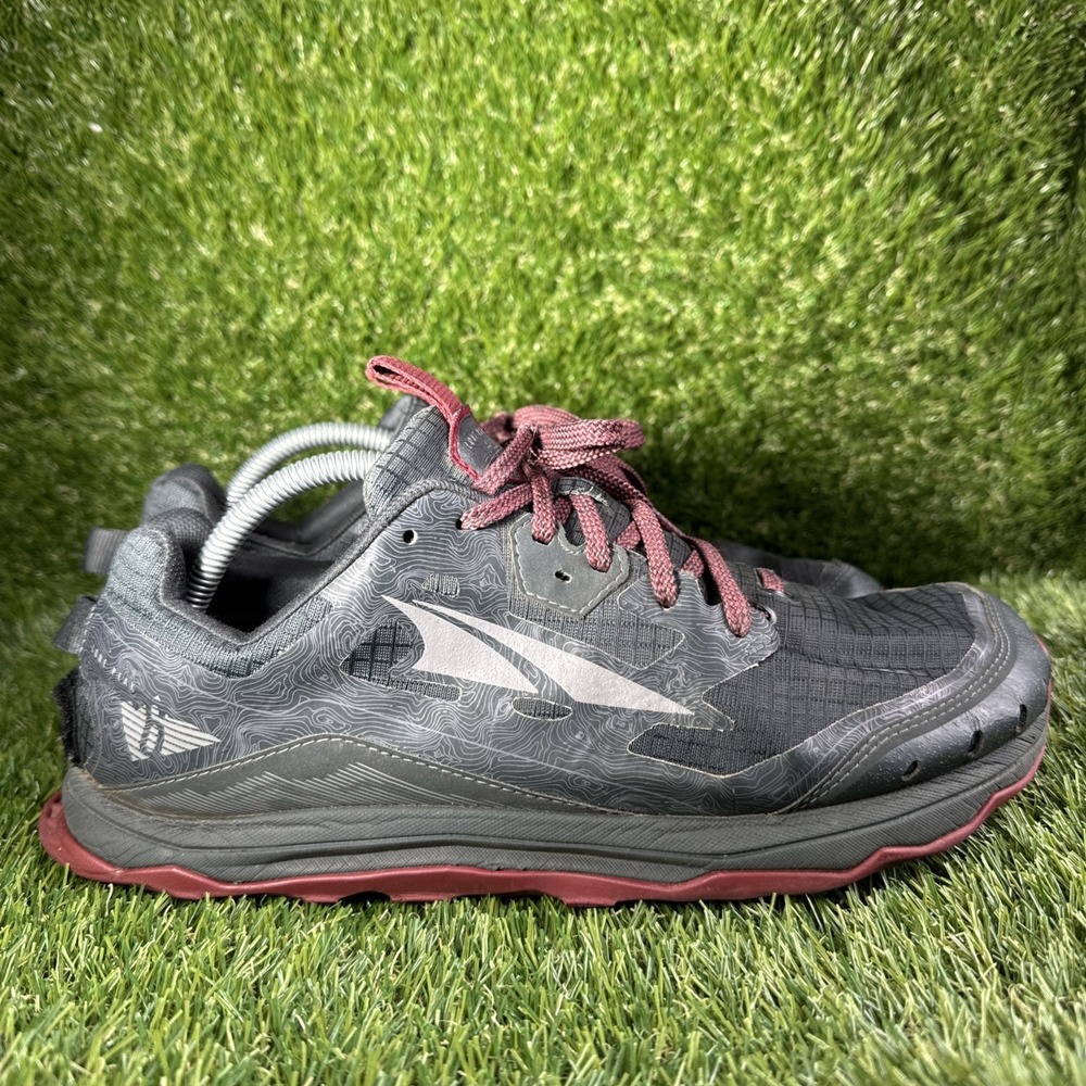 Altra Lone Peak 6 Mens Sz 10.5 Trail Running Sneakers Shoes AL0A547L020 Black